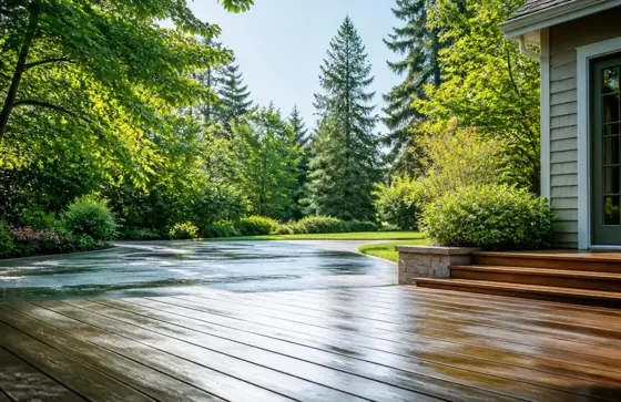 A patio ready for guests